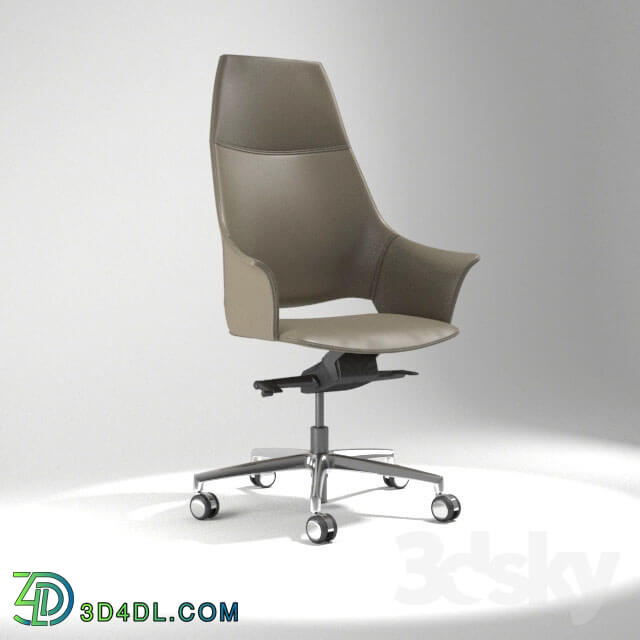 Office furniture - detailed 3d chair