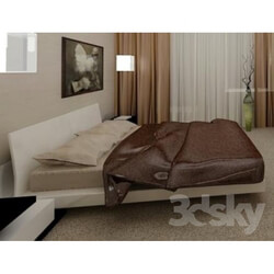 Bed - bed in a modern style 