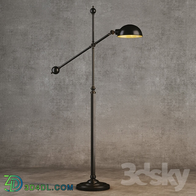 Floor lamp - GRAMERCY HOME - INDUSTRIAL JOINT FLOOR LAMP FL016-1-ABG