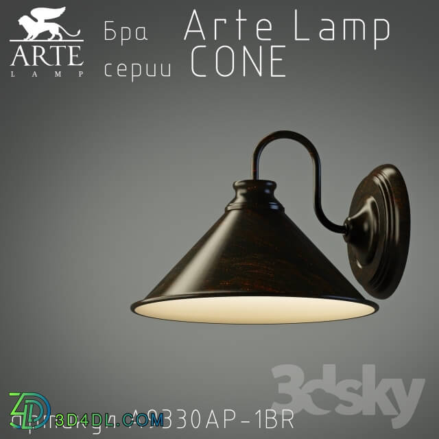 Wall light - Arte Lamp Cone A9330AP-1BR