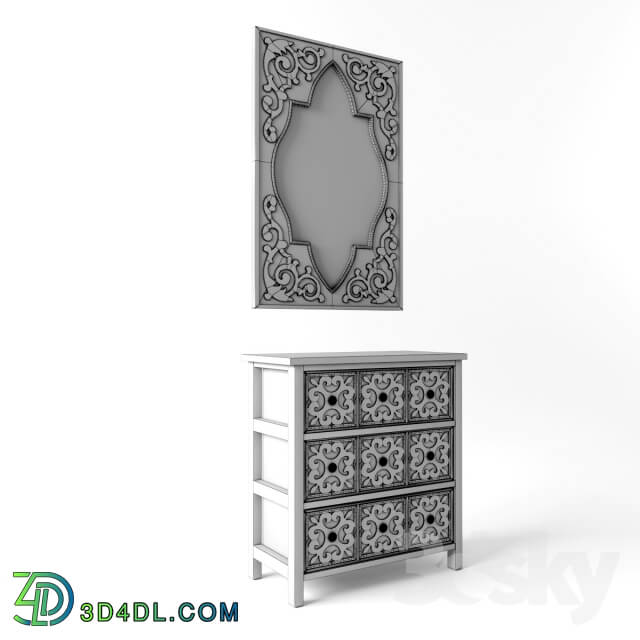 Sideboard _ Chest of drawer - Mirror and dresser Tanger