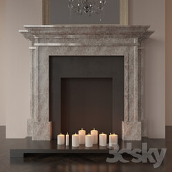 Fireplace - Fireplace English classic 