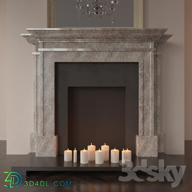 Fireplace - Fireplace English classic