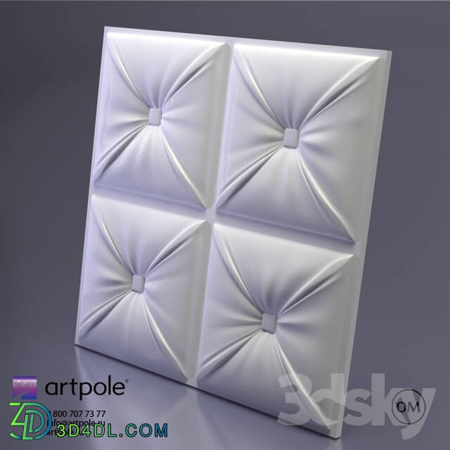 3D panel - Gypsum 3d Chester panel from Artpole