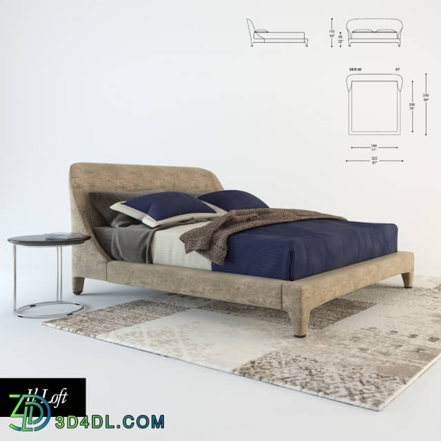 Bed - DELTA ROUND IL Loft 2015 der80