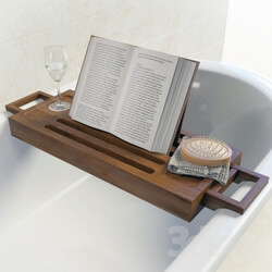 Bathroom accessories - Stand shelf for books in the bathroom 