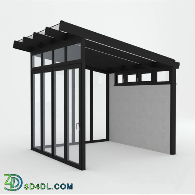 Other architectural elements - Winter Garden CMC 50 MODUS glass canopy