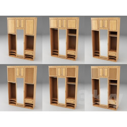 Wardrobe _ Display cabinets - Hallway 3 species 