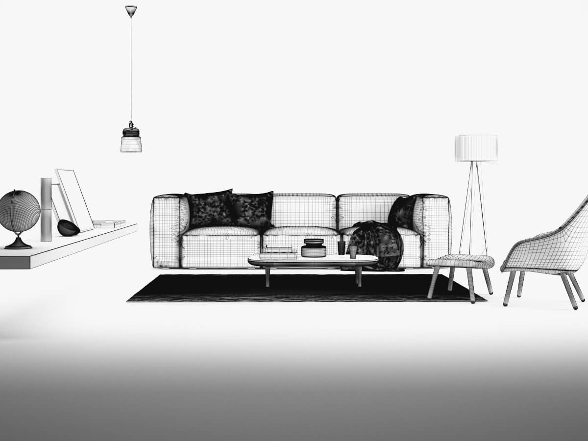 Maxtree-Interior Vol03 Mags Soft sofa set