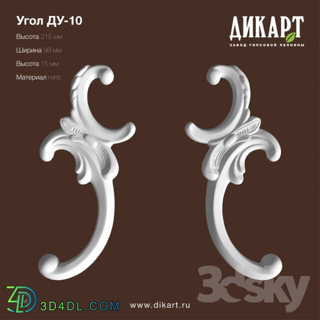 Decorative plaster - DU-10_215x98x15mm