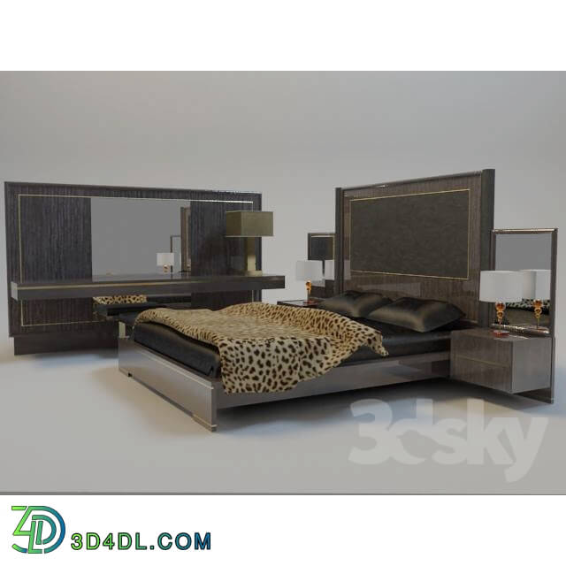 Bed - Art Deco bed
