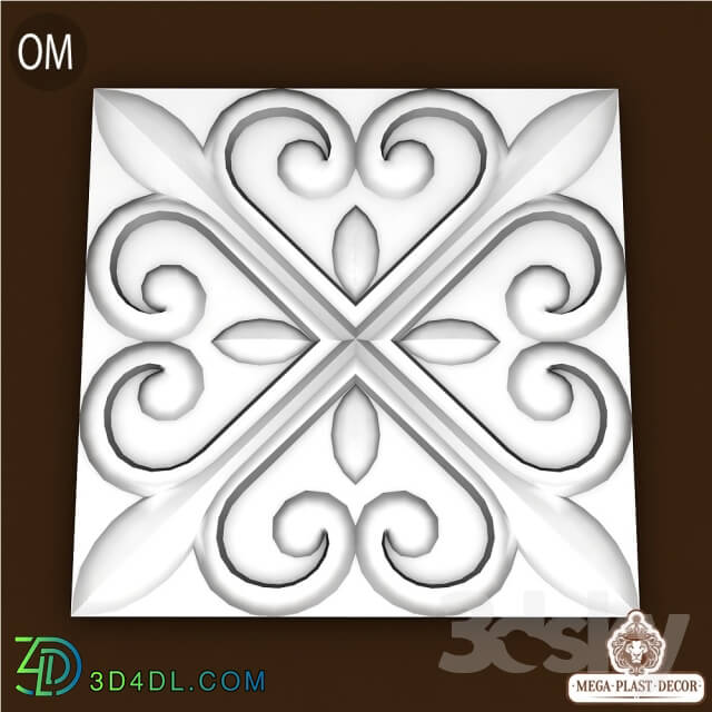 3D panel - Om. Mega plast decor 3d panel