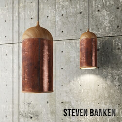 Ceiling light - Copper Lamp by Steven Banken 