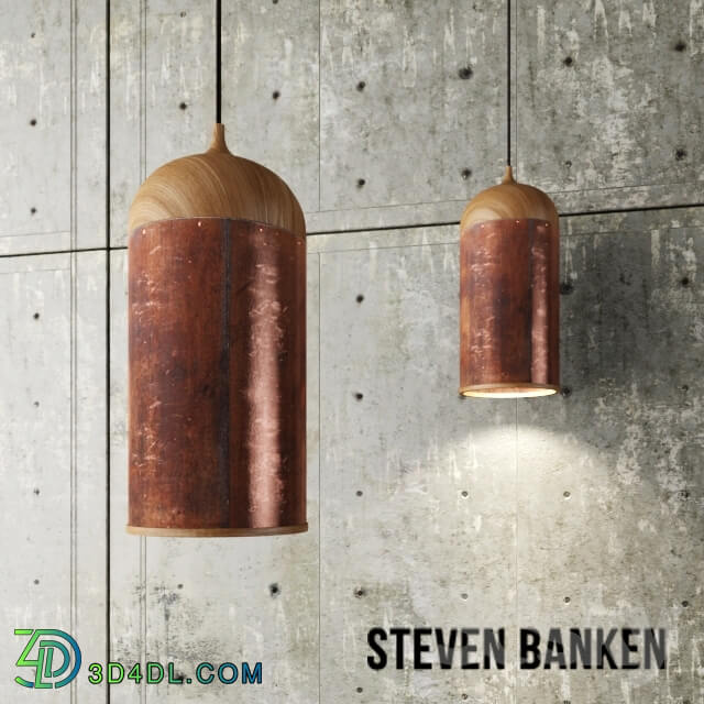 Ceiling light - Copper Lamp by Steven Banken