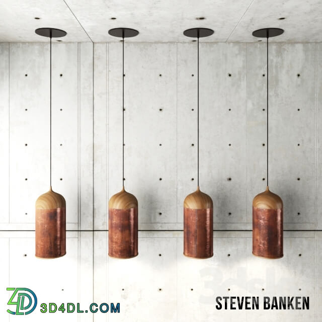 Ceiling light - Copper Lamp by Steven Banken