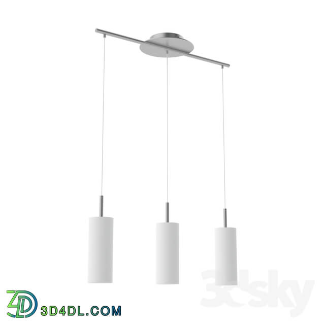 Ceiling light - 85978 Suspension TROY 3_ 3X60W _E27__ nickel matt _ white