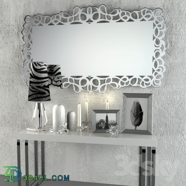 Decorative set - Corte Zari Pigalle mirror 195cmx117cm and accessories