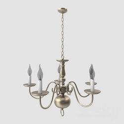 Ceiling light - Chandelier Sea Gull Traditional 5 Light Brushed Nickel 