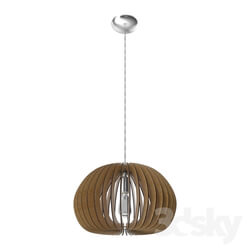 Ceiling light - 94767 Suspension COSSANO_ 1х60W _Е27__ Ø450_ steel _ wood_ maple 