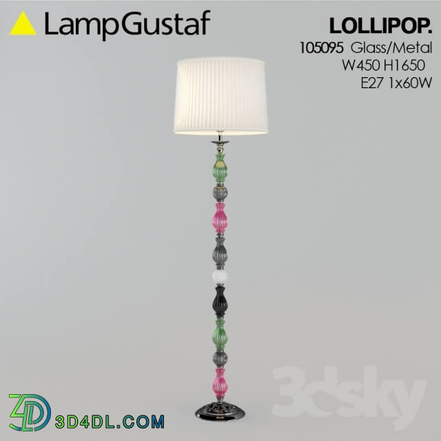 Floor lamp - Floor lamp LAMPGUSTAF LOLLIPOP