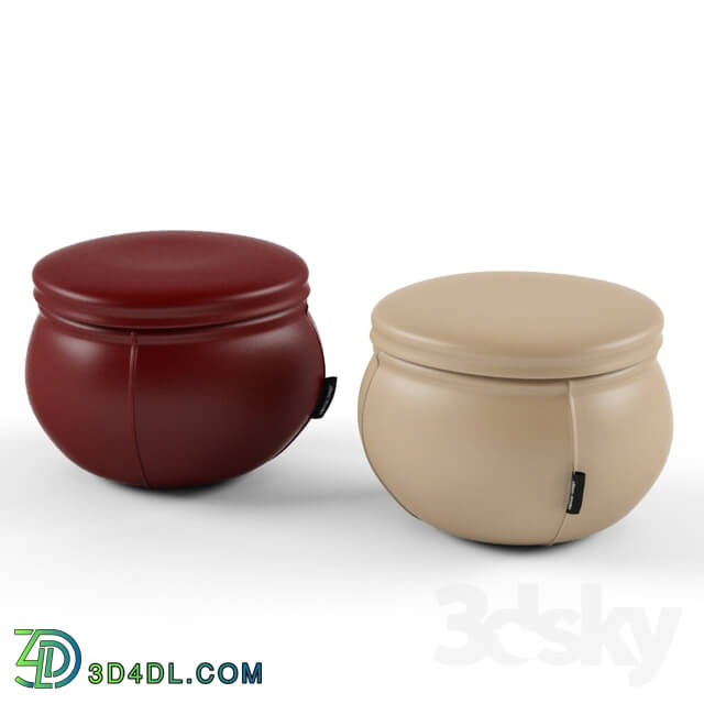 Other soft seating - Ottoman _ round leather