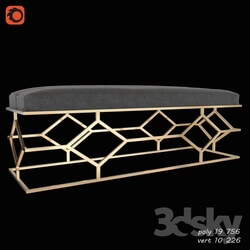 Other soft seating - Bench in gold color 