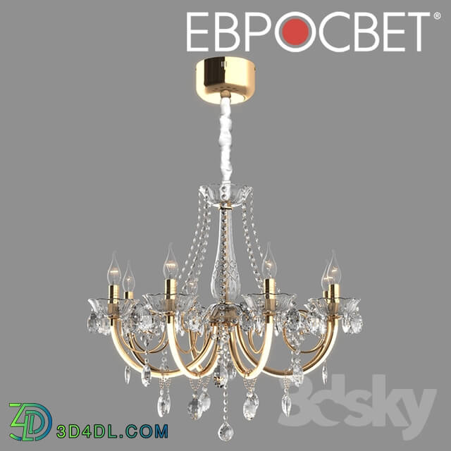 Ceiling light - OM Chandelier LED with crystal and remote control Bogate__39_s 412_8 Strotskis