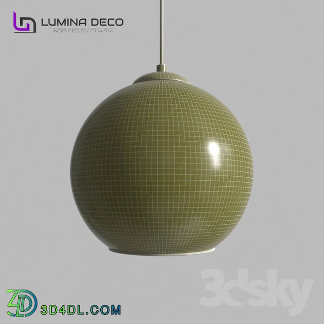 Ceiling light - _OM_ Suspended modern lamp Lumina Deco Lobos gold LDP 107-300 _GD_