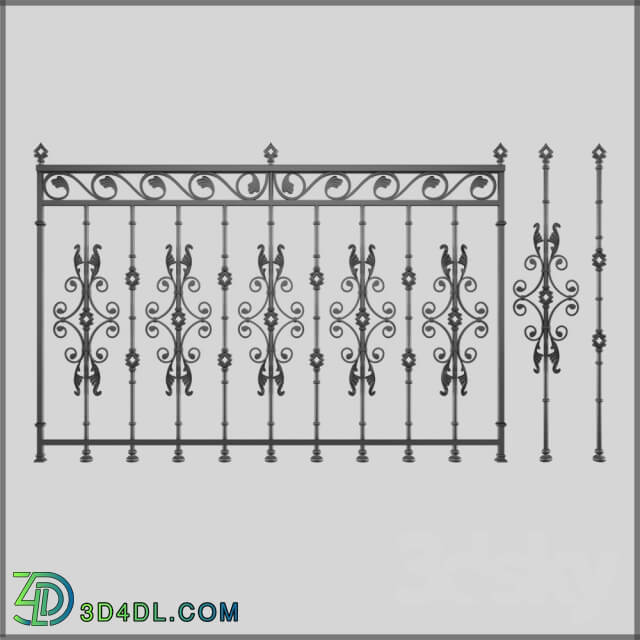 Other architectural elements - Forged fence 3