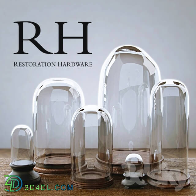 Other decorative objects - RH PETITE GLASS CLOCHE COLLECTION