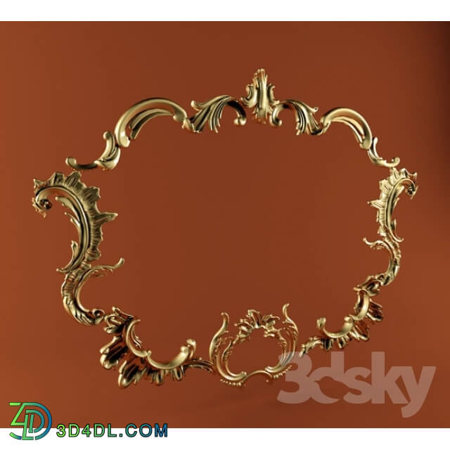 Decorative plaster - Carved frame