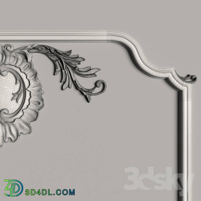 Decorative plaster - Decorative mirror _6