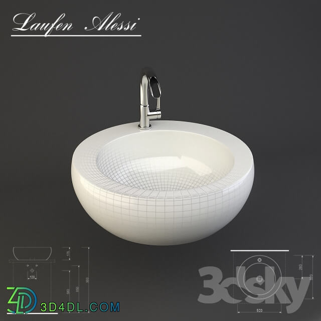 Wash basin - Laufen Alessi one 1897.1 104