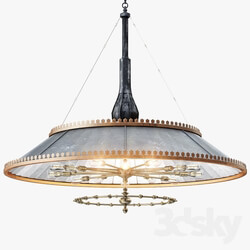 Ceiling light - Grand 1800s Wheeler Mirrored Lamp 