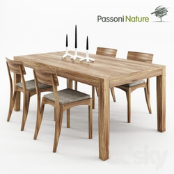 Table _ Chair - Passoni Nature. Home HELIOS TAVOLO 180 fix _ Home MORAAR SEDIA 