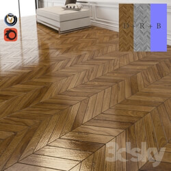 Other decorative objects - oak herringbone parquette floor with normal and specural maps. 