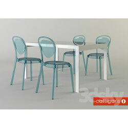 Table _ Chair - Calligaris chair parisien and table key 