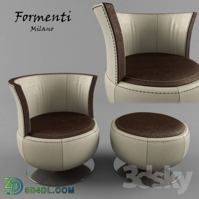 Arm chair - Formenti Kreslo _amp_ puff