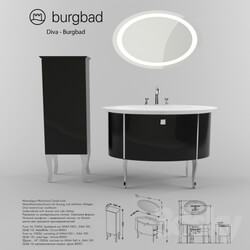 Bathroom furniture - Diva - Burgbad 