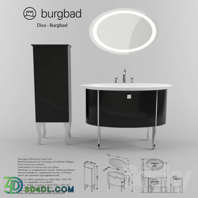 Bathroom furniture - Diva - Burgbad