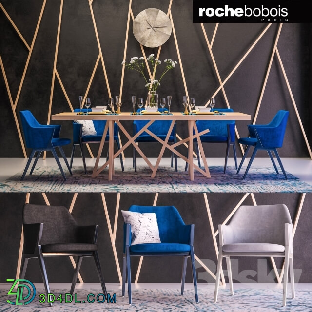 Table _ Chair - Roche bobois furniture set