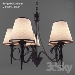 Ceiling light - Wrought iron chandelier 2-6030-5-BR E14 