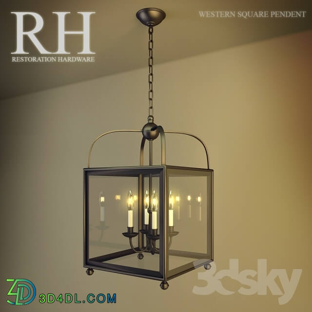 Ceiling light - RH WESTON SQUARE PENDENT