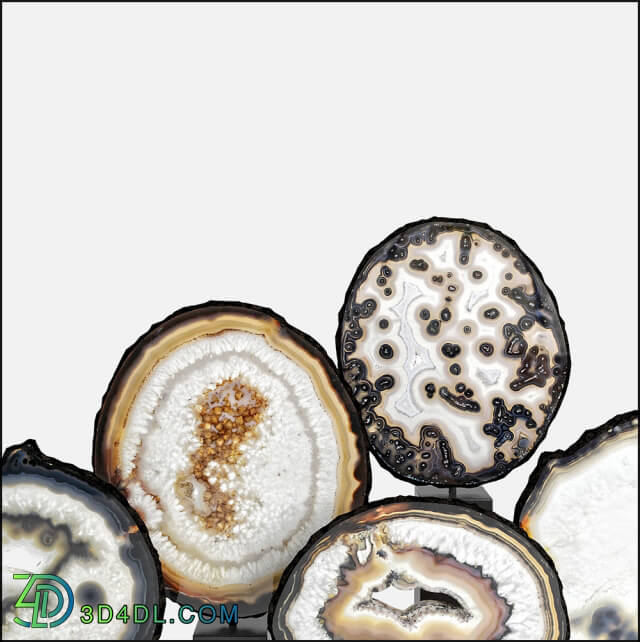 Other decorative objects - agate decor set 03