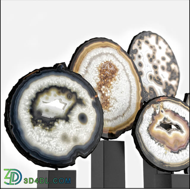 Other decorative objects - agate decor set 03