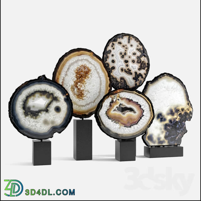 Other decorative objects - agate decor set 03