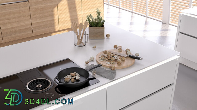 Kitchen - Kitchen NOLTE Nova Lack _vray GGX_ corona PBR_