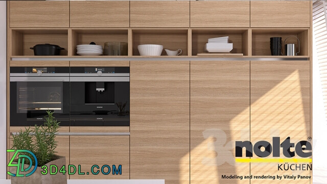 Kitchen - Kitchen NOLTE Nova Lack _vray GGX_ corona PBR_