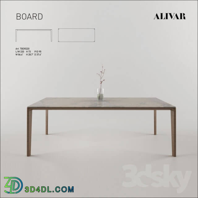 Table - Alivar Board Table