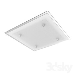 Ceiling light - 94447 LED downlight fitting current-ceiling. PRIOLA_ 16W _LED__ 380X380_ steel_ white _ structural glass 